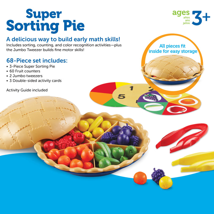 Super Sorting Pie by Learning Resources Early Math Games for Kids STEM ...