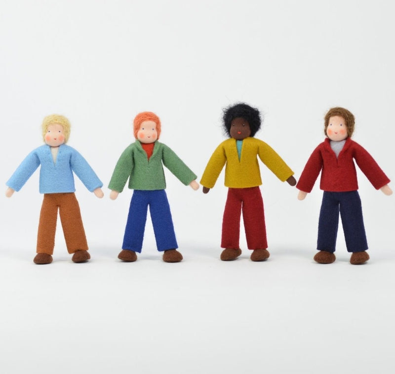 Doll House Doll Pretend Play Family Father 13cm Hand Made by Ambrosius 3yrs+