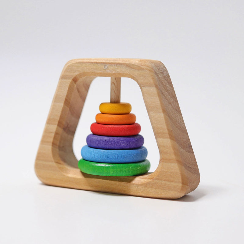 Grimm's Grasping Toy Rattle Pyramid Baby Toys Baby Gifts Idea 0m+