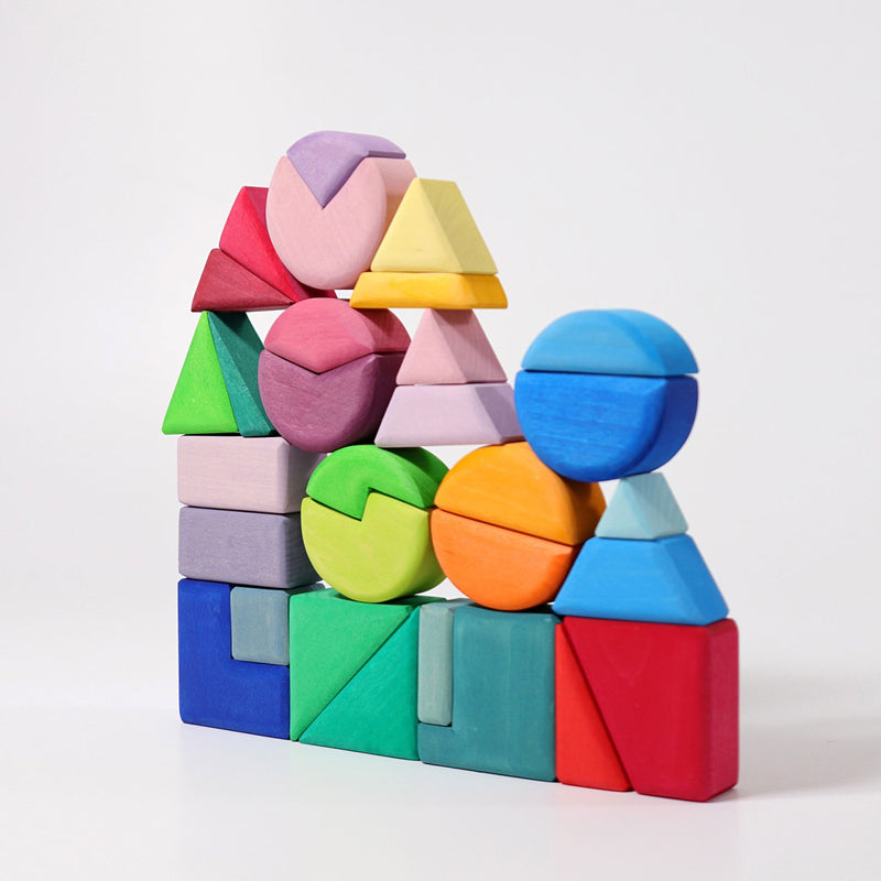 Grimm's Triangle Square and Circle Building Blocks Set 3yrs+