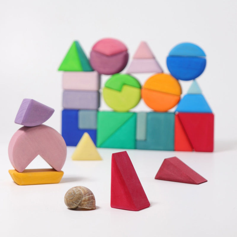 Grimm's Triangle Square and Circle Building Blocks Set 3yrs+