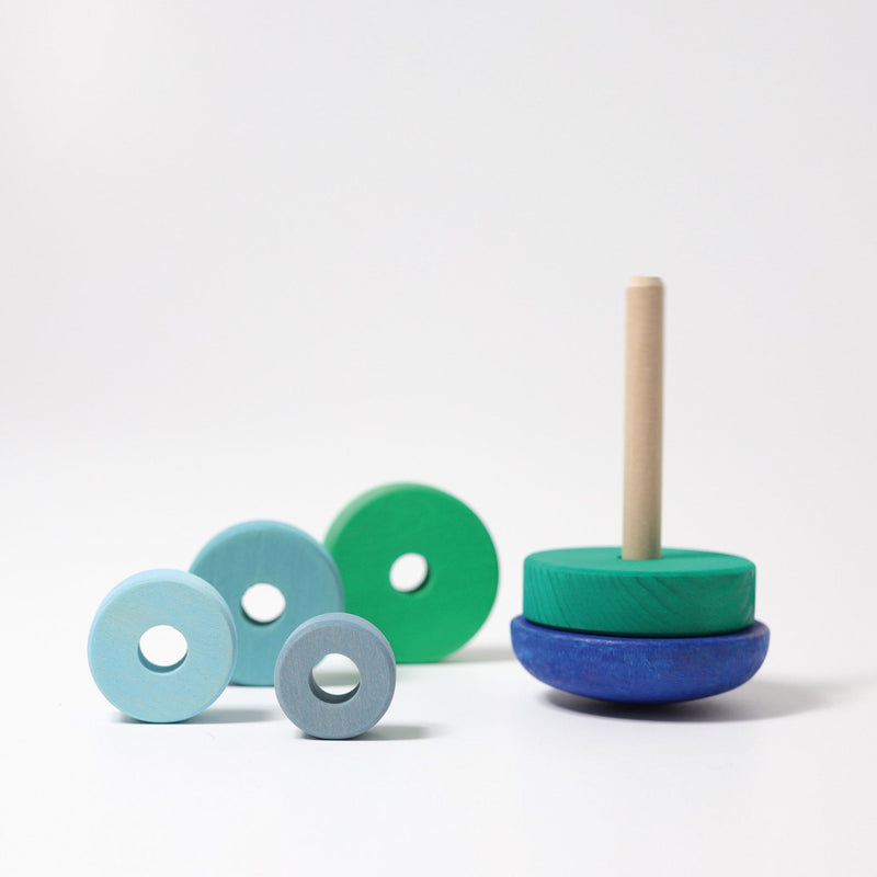 Grimm's Tower Wobbly Wooden Toys Baby Toddler Toys Gifting Idea for 12m+