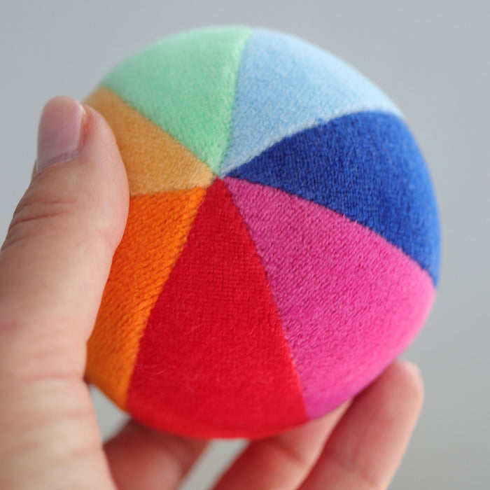 Grimm's Soft Rainbow Ball with a bell inside 0m+