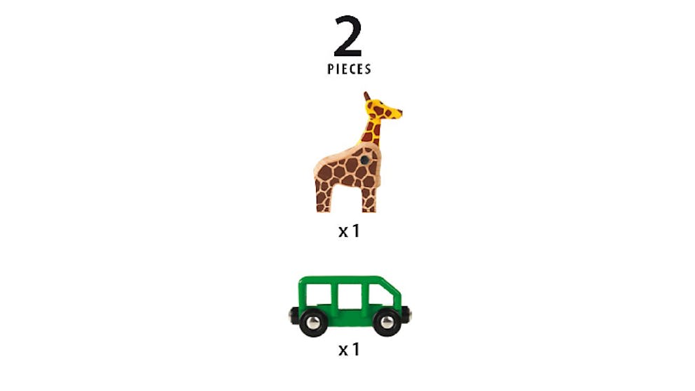 BRIO Giraffe and Wagon 2pcs 3yrs+
