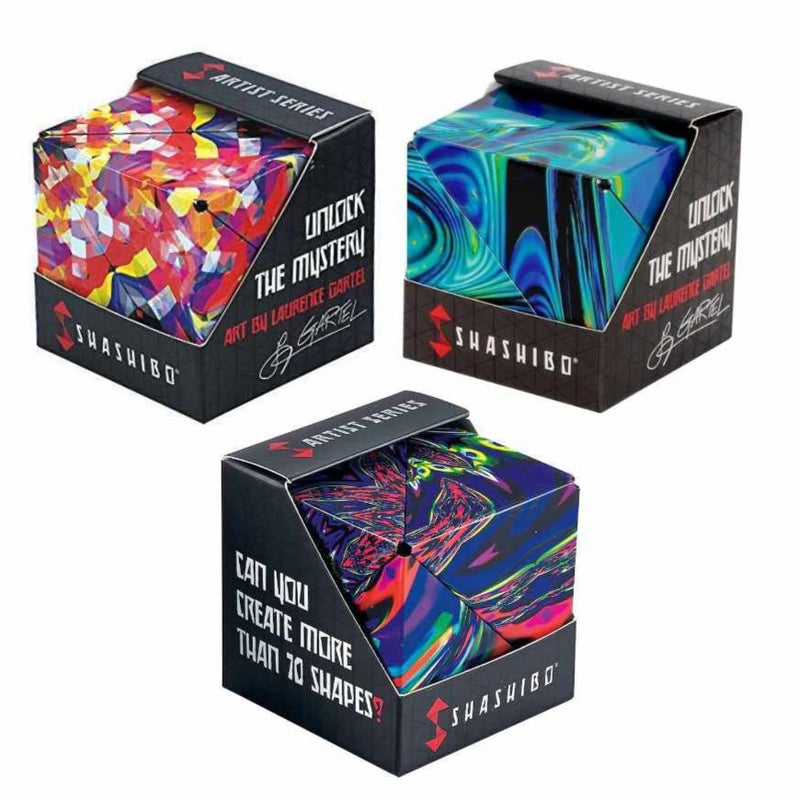Shashibo Artist Series Assorted Shape Shifting Puzzle Box Fidget Travel Toys Sensory Toys Best Seller 8yrs+