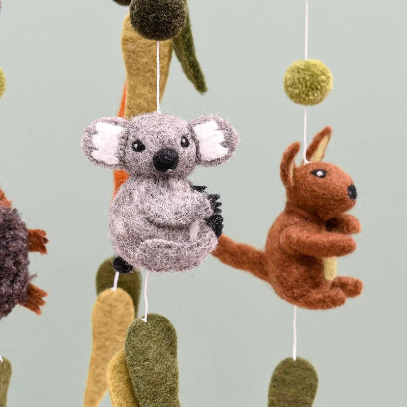 Tara Treasures Felt Australian Animals Baby Nursery Cot Mobile Australian Animals Baby Gifts Idea 0m+
