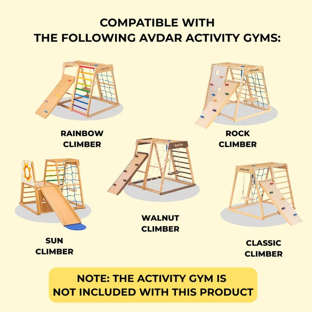 Foam Mat Yellow Climbing Gym Accessories by Avdar Toys 115x95x4.5cm Kids Furniture 12m+ (Bulky Item)