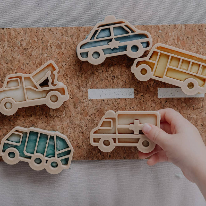 Kinfolk Pantry Service Vehicle Eco Cutter Set Playdough Sand Toys Art and craft for kids 3yrs+