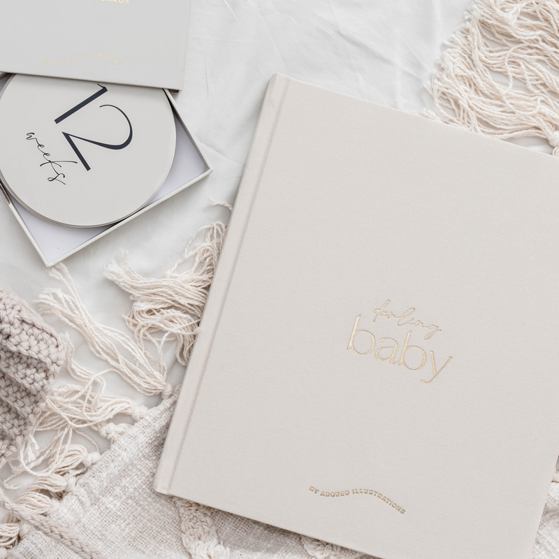 Darling Baby Journal Keepsake Baby Memory Book (Hardcover) by Adored Illustrations Gifting Idea for 0m+