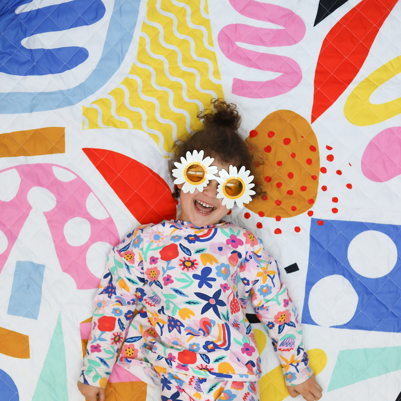Rudie Nudie Pop Pip Pow Large Playmat 130x130cm for Baby Toddler 0m+