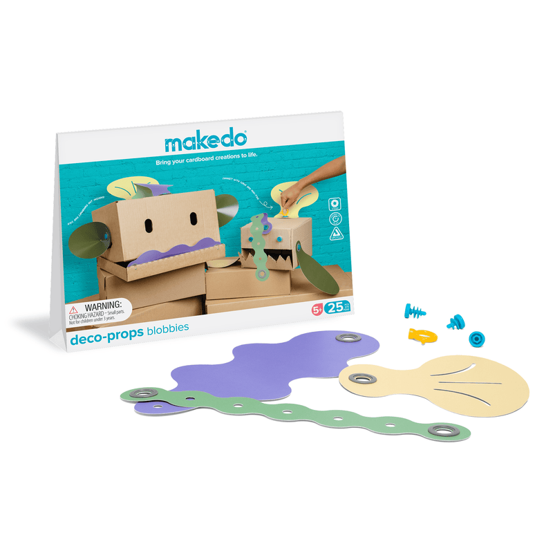 Makedo Deco-Props Blobbies 25pcs Accessory Set for Makedo Art and Craft for Kids 5yrs+