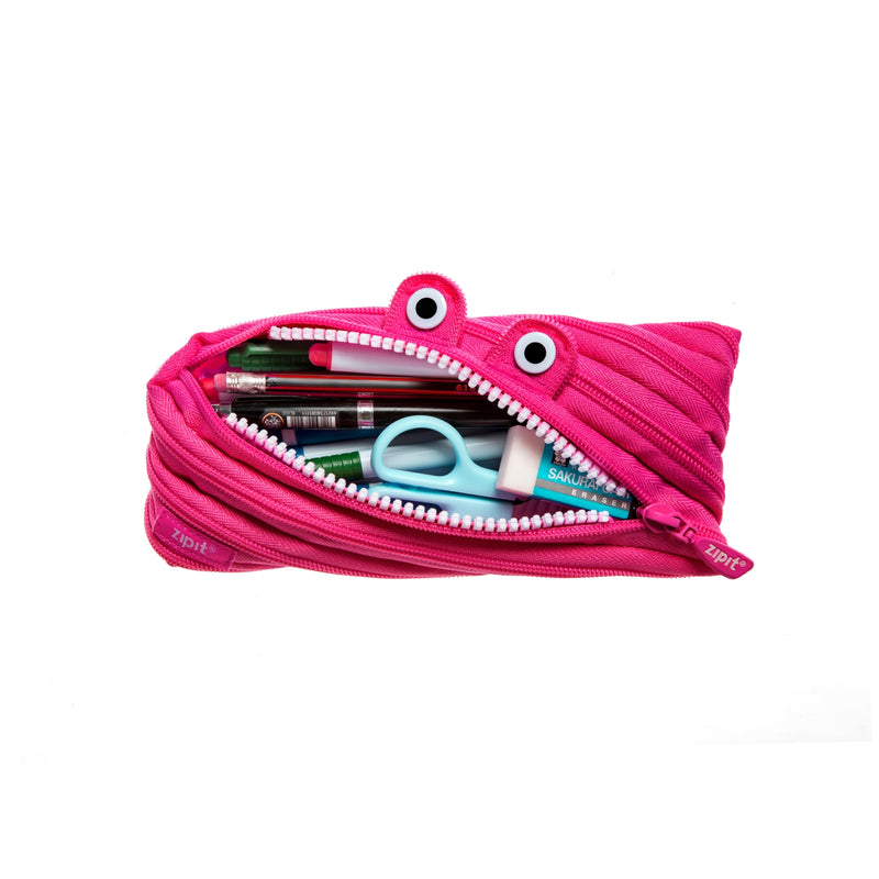 ZIPIT Monster Pencil Case Pink Stationary 3yrs+