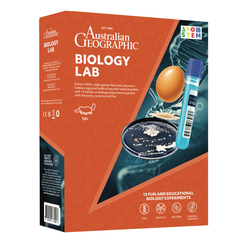 Australian Geography Biology Lab Kit with 15 Biology Experiments Early Science STEM Toys Gifting Idea for 10yrs+