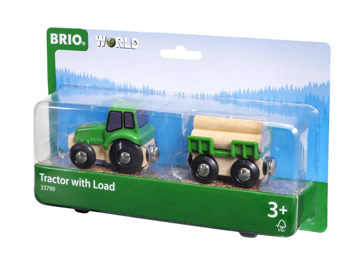 BRIO Farm Tractor with Load 4pcs Best Seller Farm Animal Toys Best Seller 3yrs+