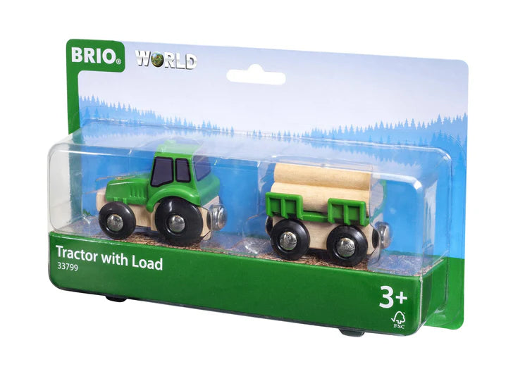 BRIO Farm Tractor with Load 4pcs 3yrs+