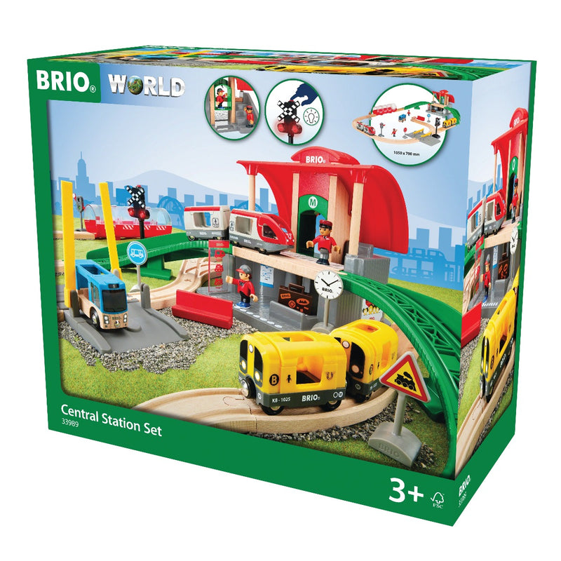 BRIO Central Station 37pc Large Set 3yrs+ (Bulky Shipping)