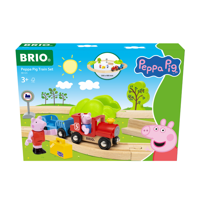 Brio Peppa Pig Train Set 18pcs NEW 2026 Toy Train 3yrs+