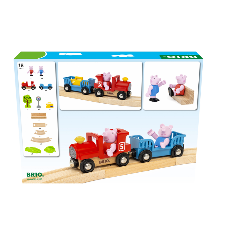 Brio Peppa Pig Train Set 18pcs NEW 2026 Toy Train 3yrs+