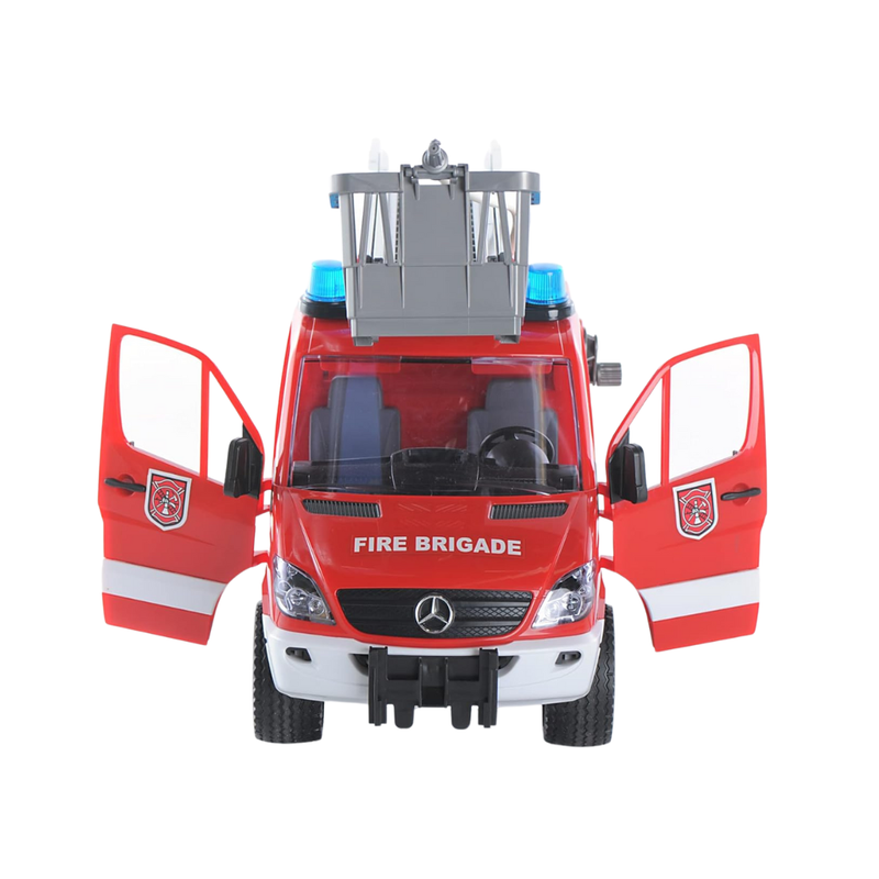 Bruder 1:16 MB G3 Sprinter Fire Engine with Ladder and Water Pump Lights and Sound Toy Car Gifting Idea for 4yrs+