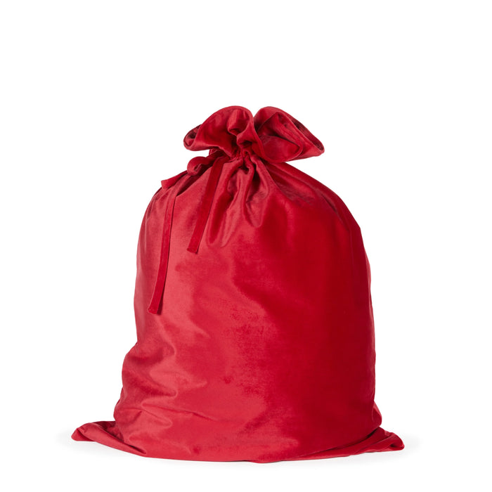 Holly and Ivy Red Velvet Santa Sack