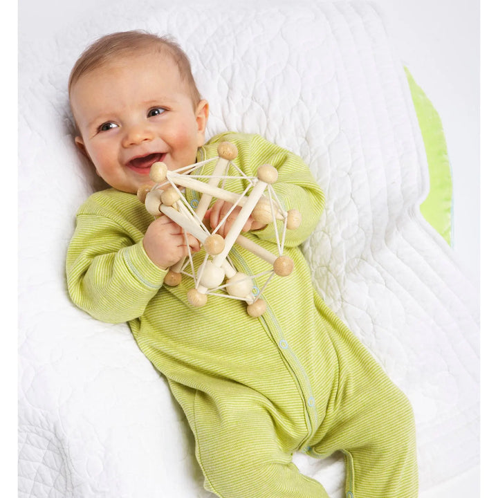 Skwish Nature Teether and Rattle by Manhattan Baby Travel Toys Baby Gifts Idea 0m+