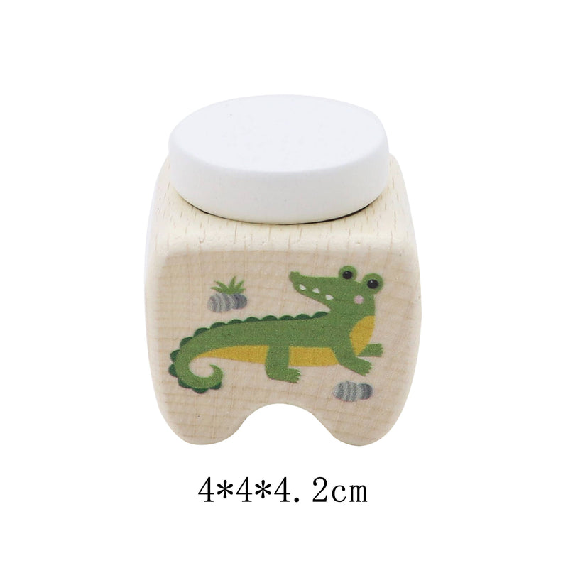 ToysLink Wooden Tooth Fairy Box 4 Designs 1pcs Assorted Koala Bunny and Crocodile