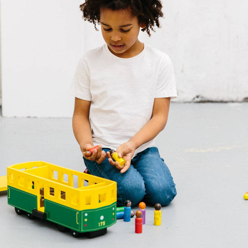 Make Me Iconic Large Melbourne Tram Wooden Toys Vehicle Best Seller Gifting Idea for 3yrs+