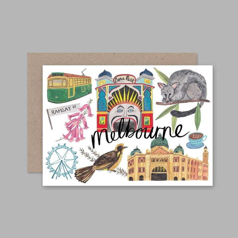 Melbourne Card by AHD Paper Co Birthday Card Gift Card