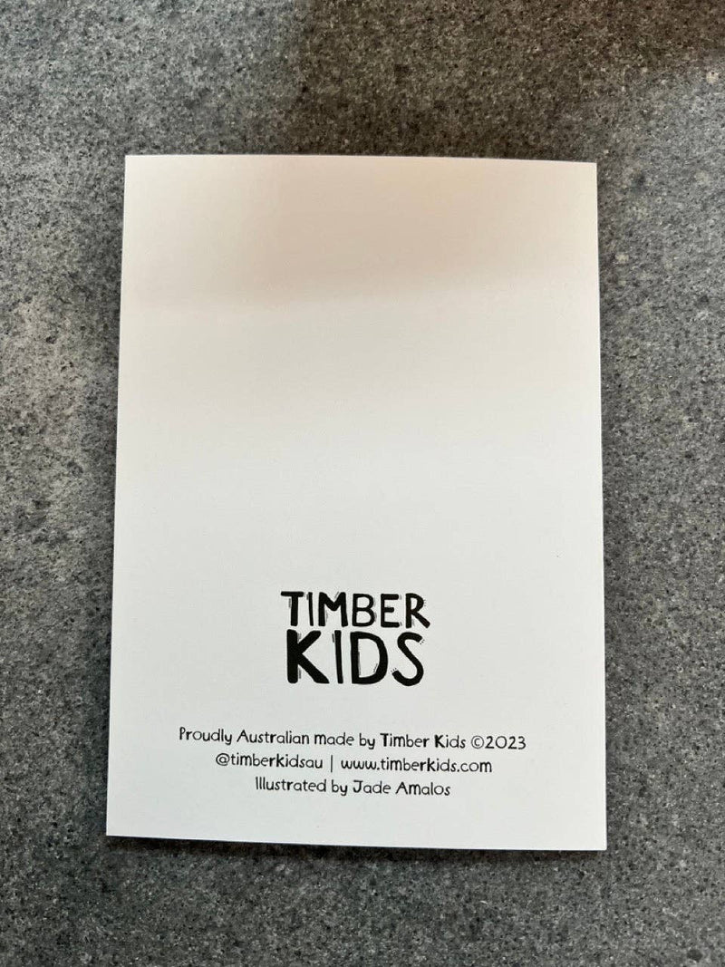 Hand-Illustrated Butterfly Greeting Card By Timber Kids