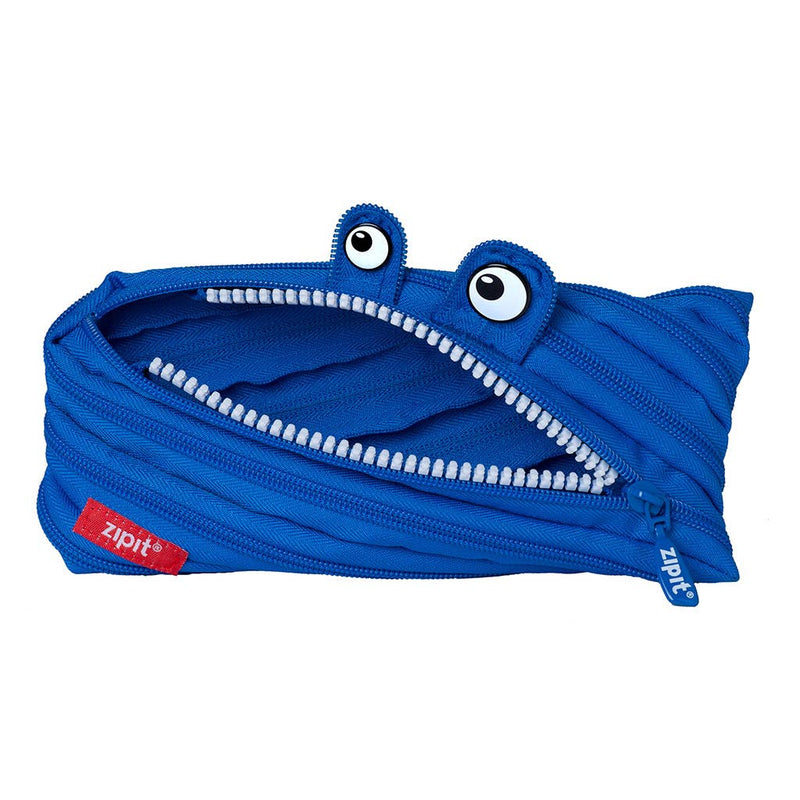 ZIPIT Monster Pencil Case Blue Stationary 3yrs+