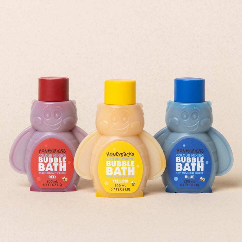 Honeysticks Bubble Bath Colour Mixing 3pcs 200ml Bath Toys Retired 3yrs+
