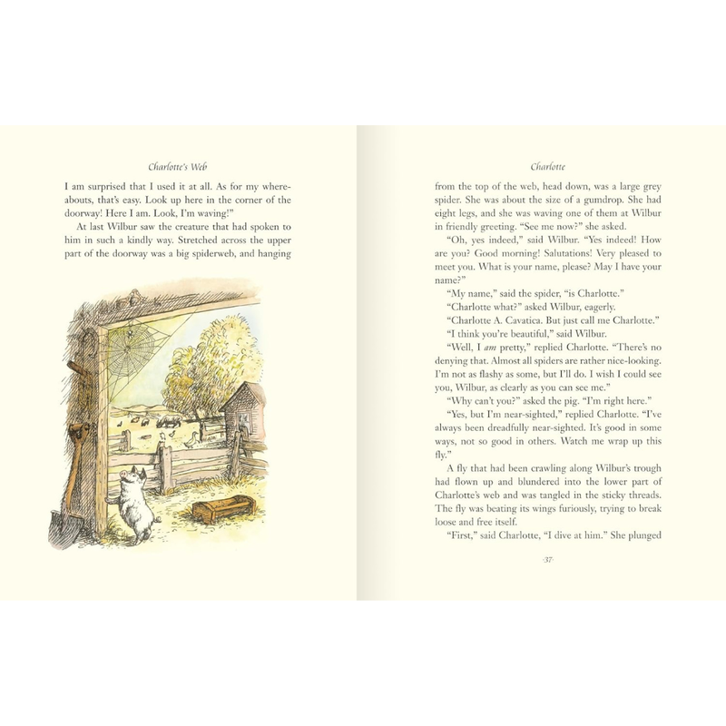 Charlotte’s Web (Hardcover) by E. B. White Kids Fiction Book The Classic Children Story Book