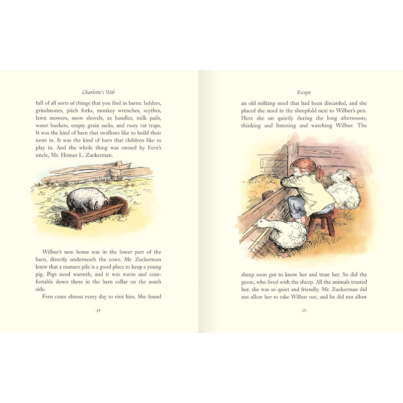 Charlotte’s Web (Hardcover) by E. B. White Kids Fiction Book The Classic Children Story Book