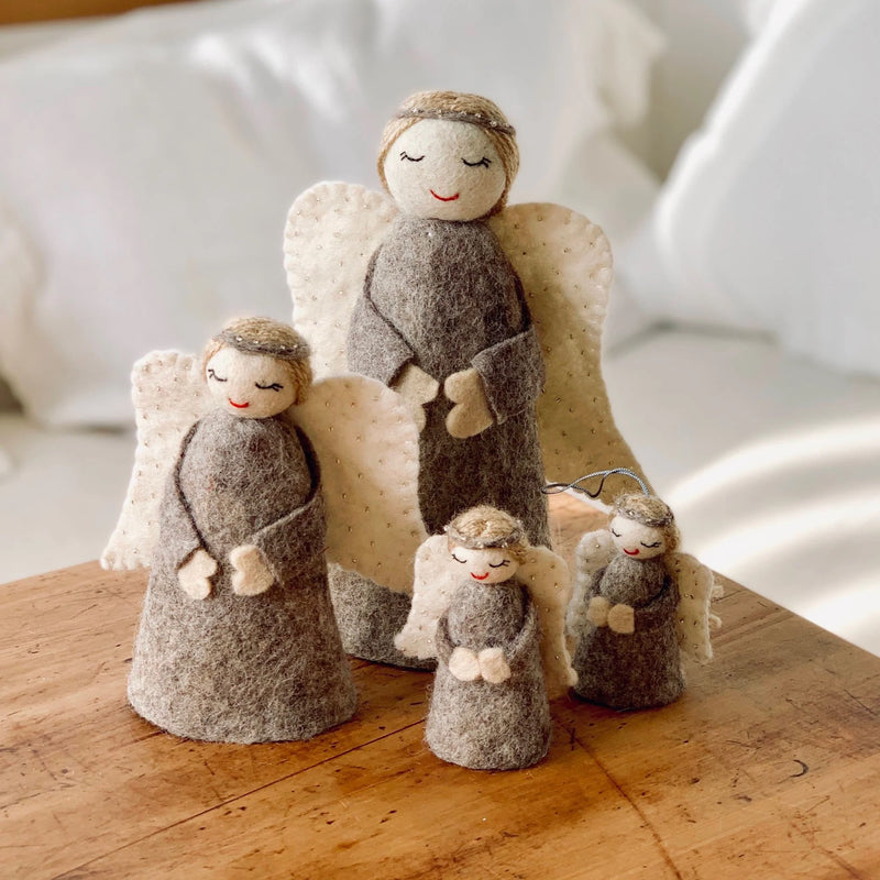 Pashom Felt Christmas Standing Angel - Small Christmas Range