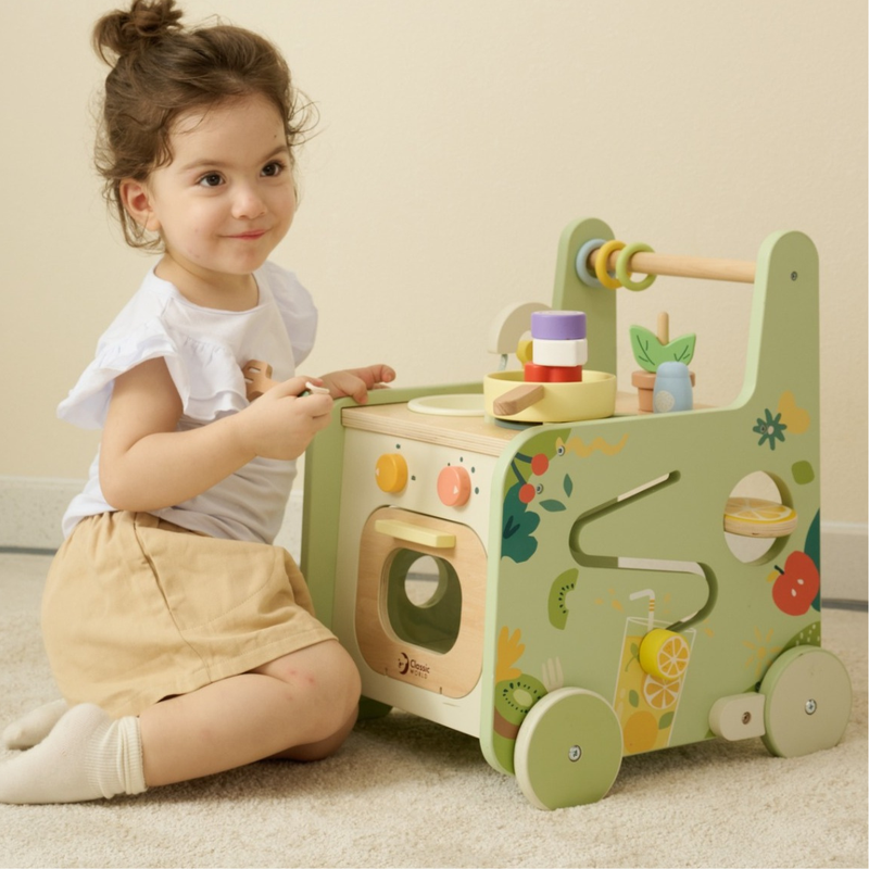 Kitchen Walker Classic World 2 in 1 Kitchen Walker with Activities Baby Walker Motor ...