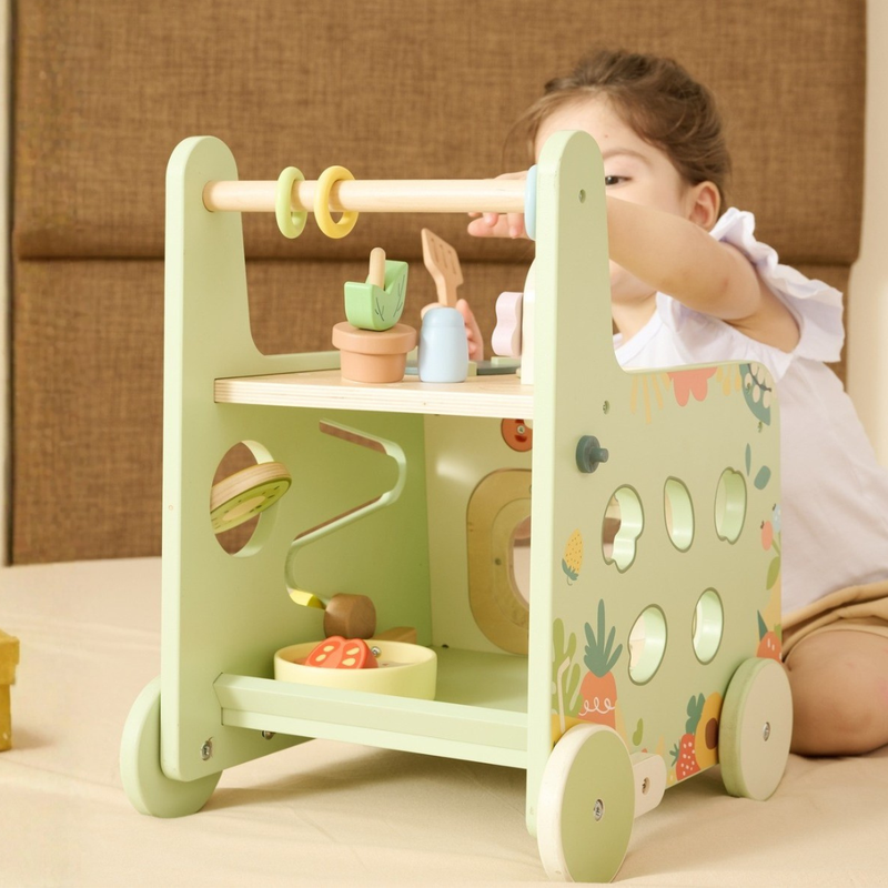 Classic World 2 in 1 Kitchen Walker with Activities Baby Walker Motor Skills Developmental Toys Baby Toys gifting Idea for 12m+