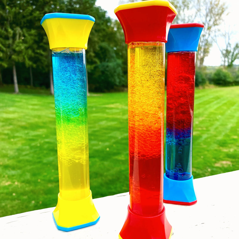 ColorMix Sensory Tubes Set of 3 Calming Sensory Bottles for Focus & Emotional Mindfulness for 3yrs+