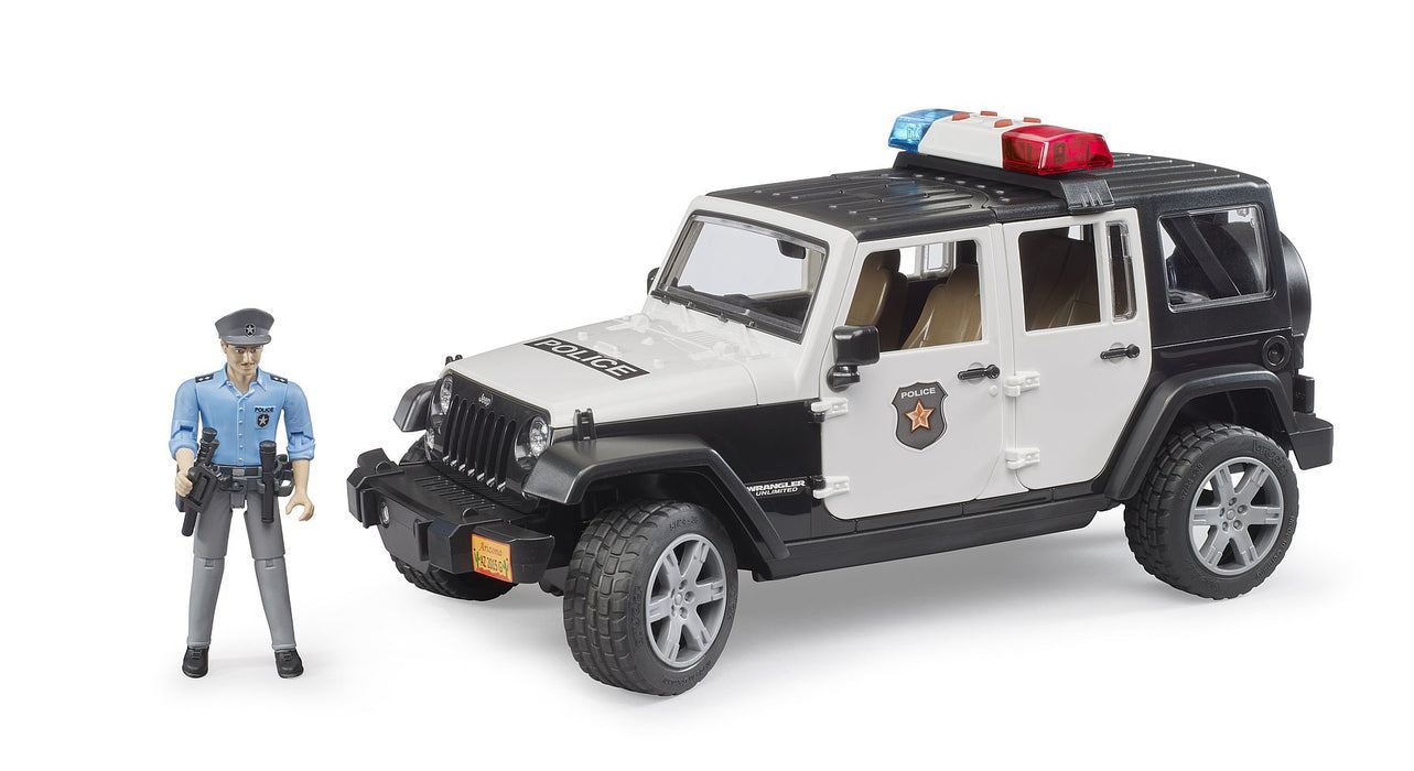 Bruder Jeep Wrangler Rubicon Police and Accessories 4yrs+