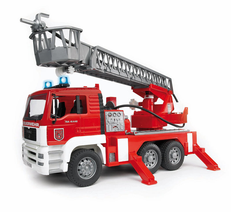 Bruder 1:16 MAN TGA Fire Truck Fire Engine with Water Pump & Light & Sound Toy Car Best Seller 4yrs+