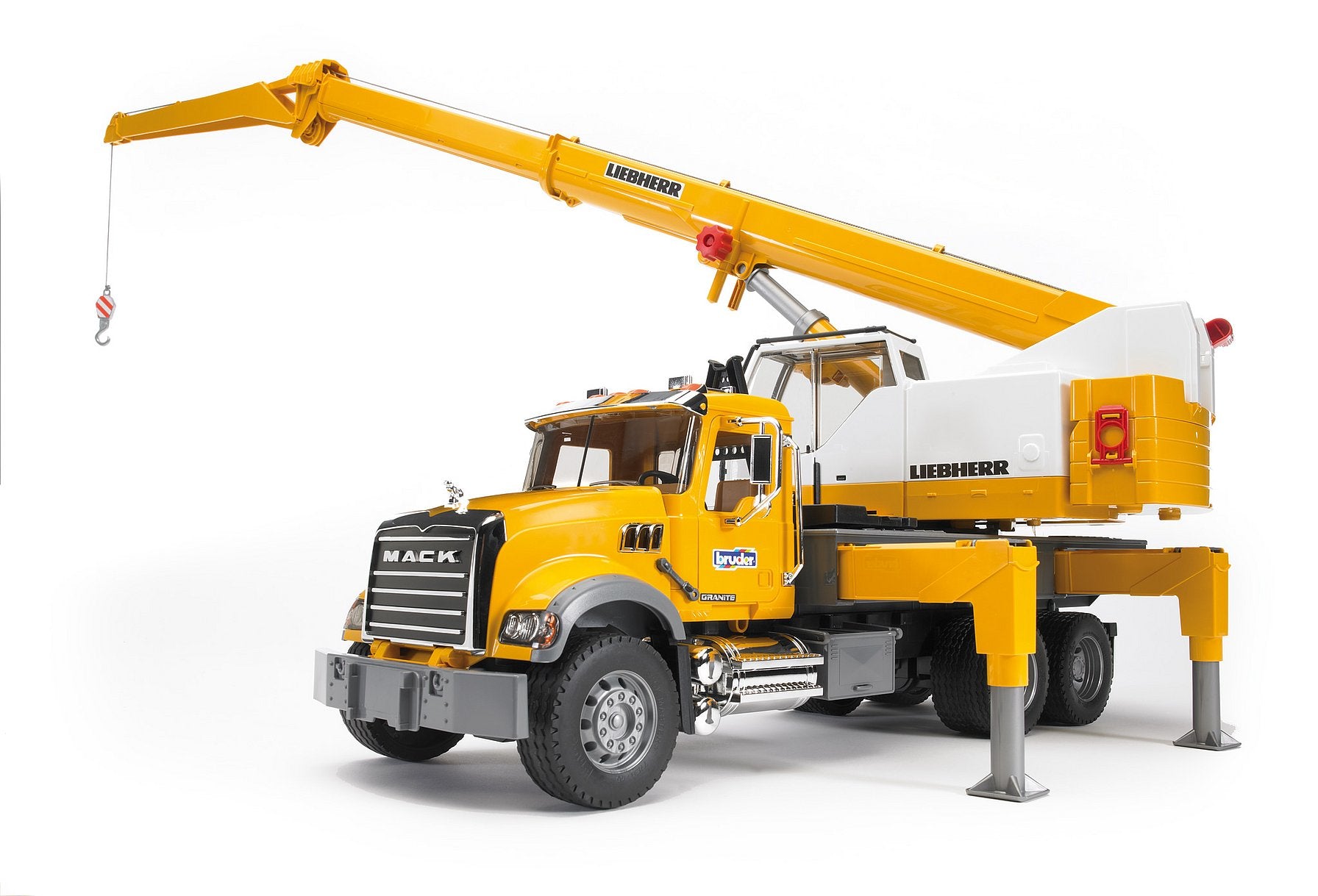 ブルーダー　MACK LIEBHERR クレーン Bruder 1:16 MACK Granite Liebherr Crane Truck Toy Car 4yrs+