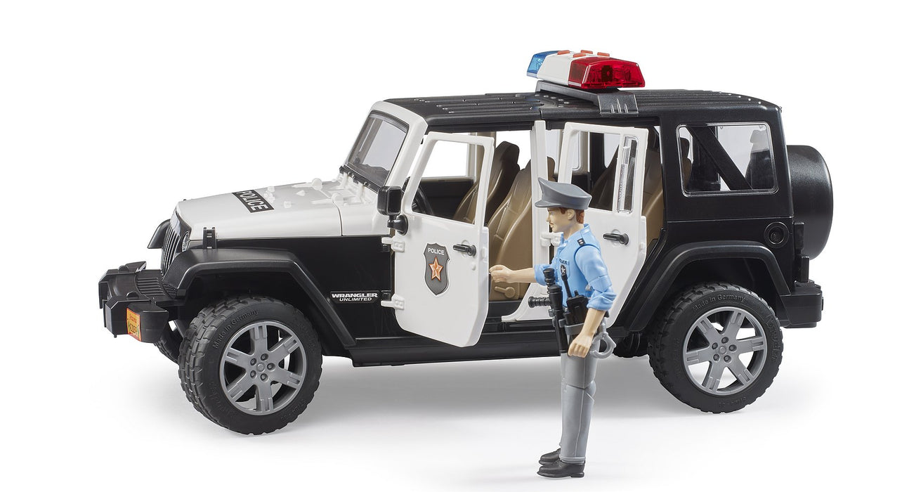 Bruder Jeep Wrangler Rubicon Police and Accessories 4yrs+