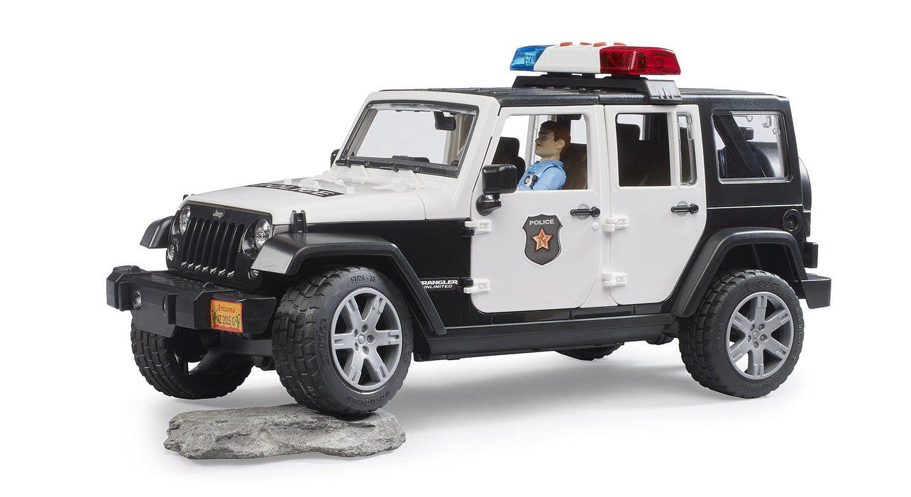 Bruder Jeep Wrangler Rubicon Police and Accessories 4yrs+