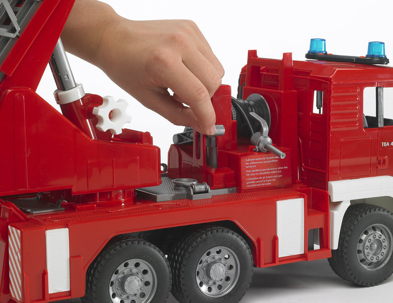 Bruder 1:16 MAN TGA Fire Truck Fire Engine with Water Pump & Light & Sound Toy Car Best Seller 4yrs+