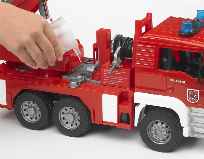 Bruder 1:16 MAN TGA Fire Truck Fire Engine with Water Pump & Light & Sound Toy Car Best Seller 4yrs+