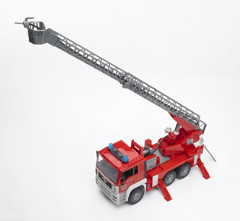 Bruder 1:16 MAN TGA Fire Truck Fire Engine with Water Pump & Light & Sound Toy Car Best Seller 4yrs+