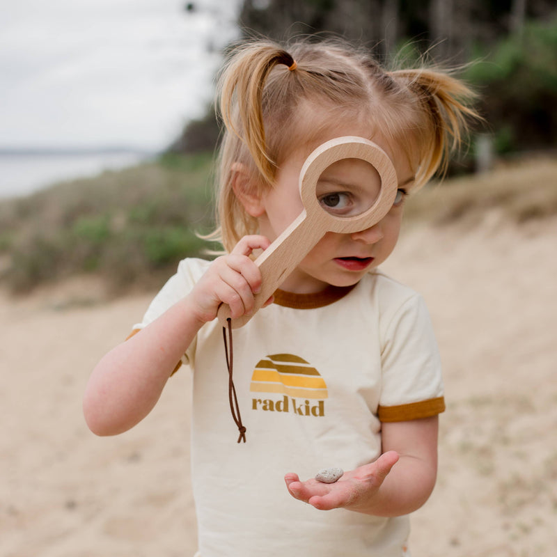 Extra Large Wooden Magnifying Glass by Our Earth Life Nature Play Outdoor Travel Toys Early Science 3yrs+