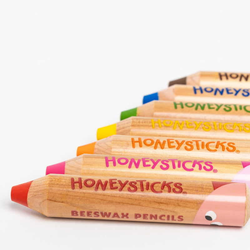 Honeysticks Beeswax Pencils Little Learners 7pcs