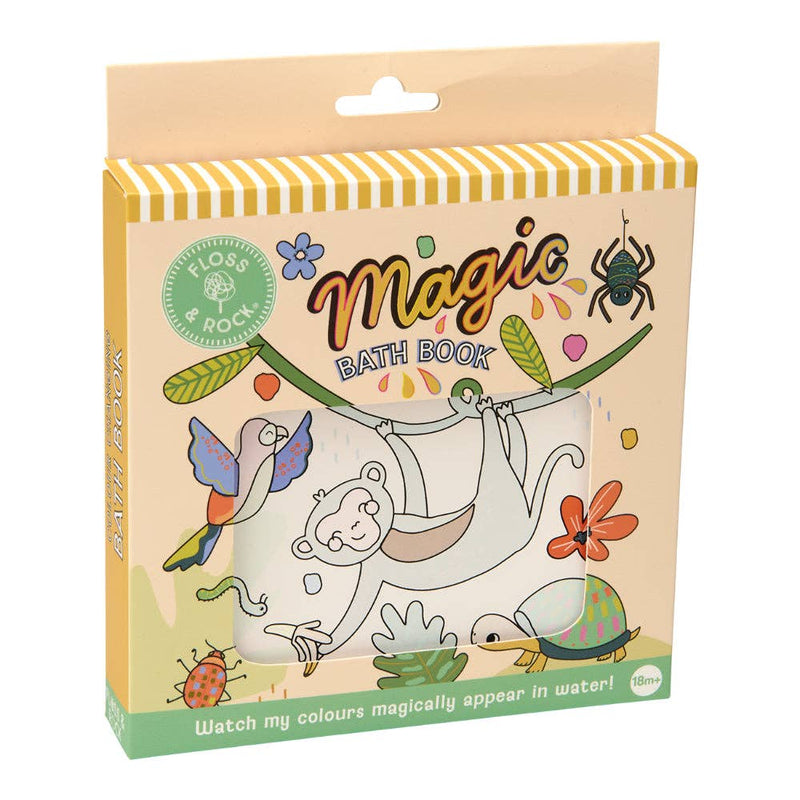 Floss & Rock Magic Colour Changing Bath Book Jungle Kid Bath Book Bath Toys 18m+
