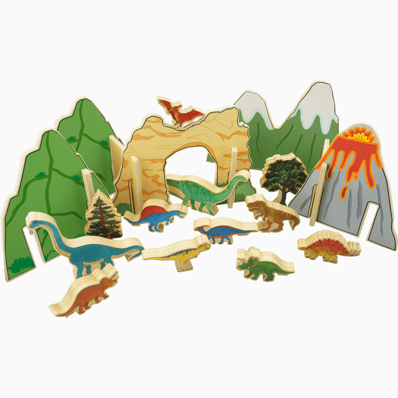 The Freckled Frog Happy Architect Dinosaurs Set Pretend & Imaginative Play Toddler Toys Dinosaur toy Toddler Dinosaur and Dragon Theme Most Loved in Store 2yrs+
