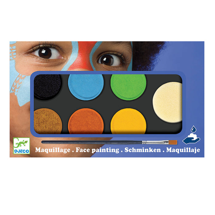 Djeco Face Paint and Body Art Palette 6 Colours 3yrs+